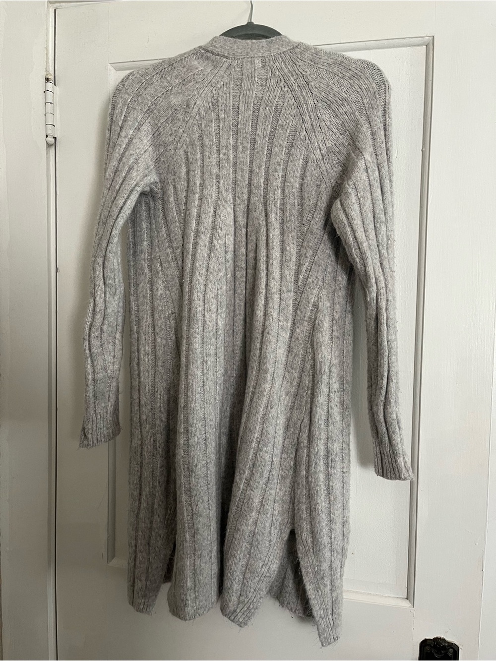 a new day Light Gray Ribbed Open-Front Cardigan - Picture 2 of 4
